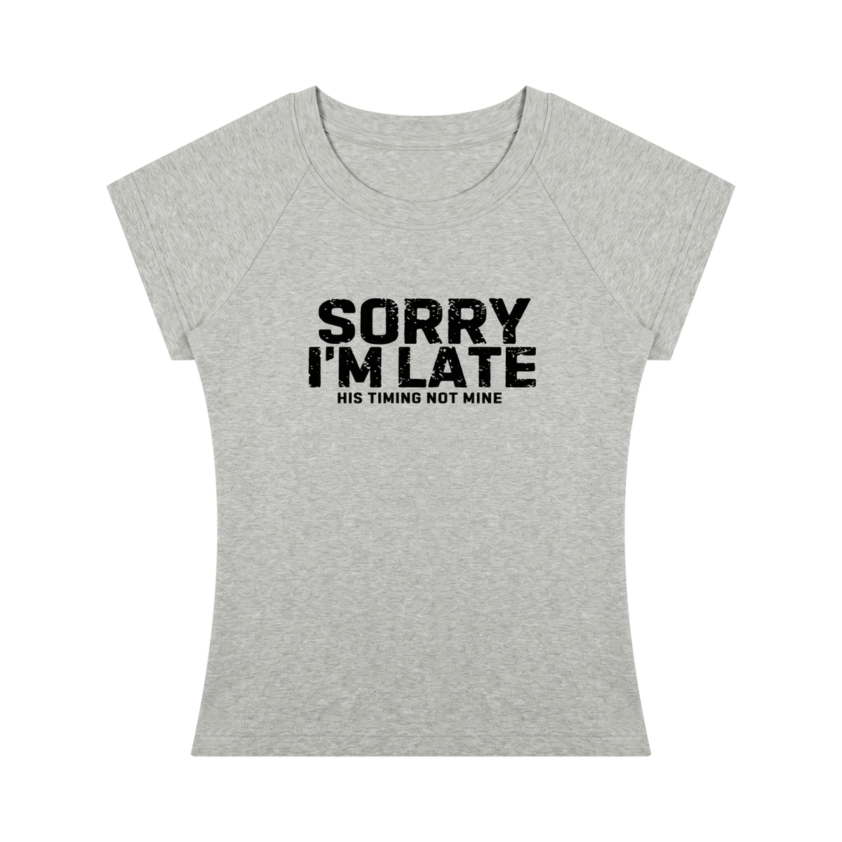 Sorry I'm Late Women’s Slim Raglan T-Shirt