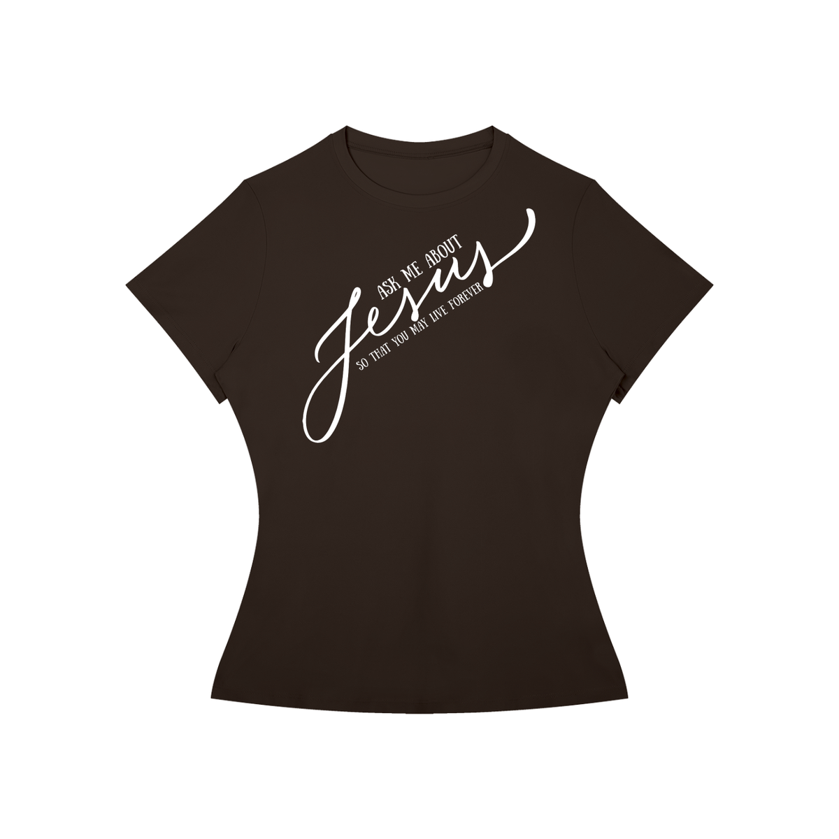 Ask Me About Jesus Slim Fit Performance T-Shirt