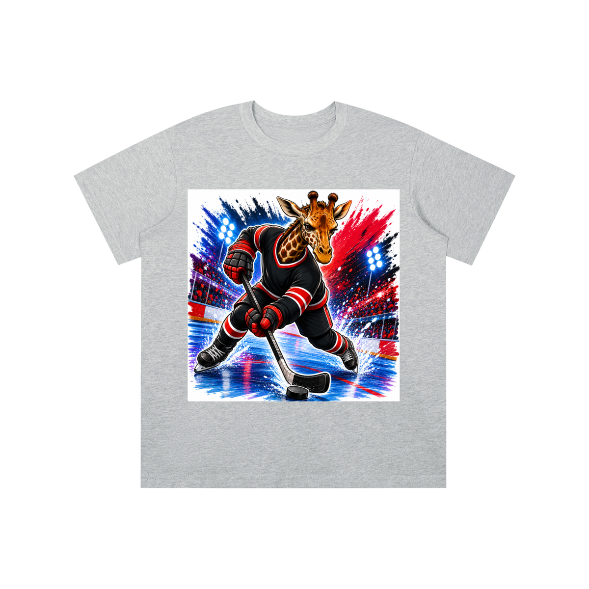 Kobie's Hockey Playing Giraffe Essential Kids' T-shirt