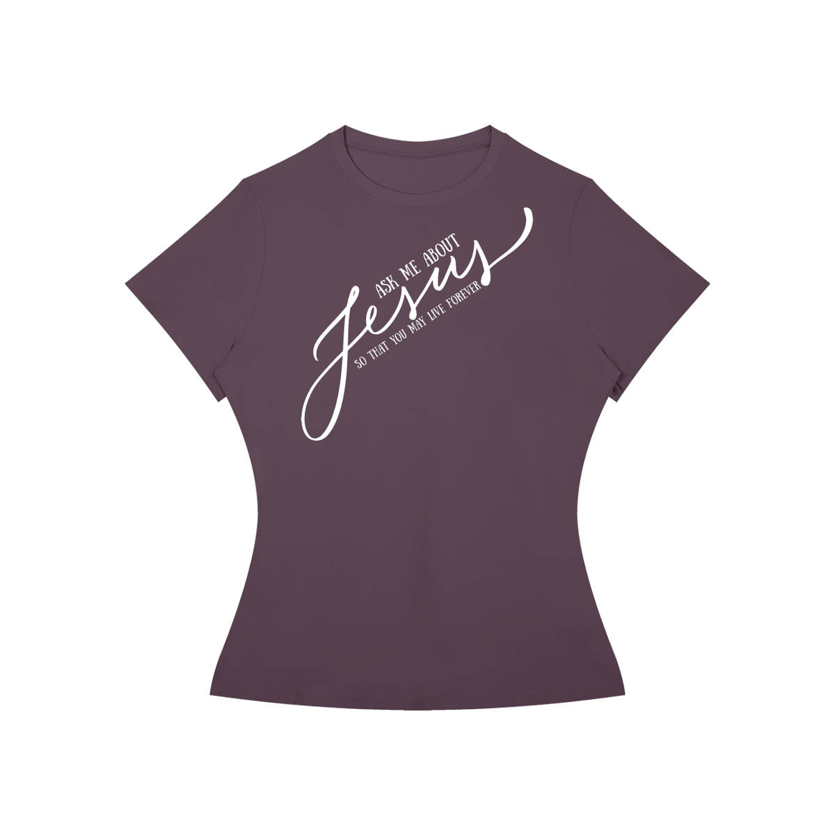 Ask Me About Jesus Slim Fit Performance T-Shirt