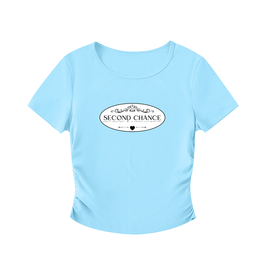 Second Chance Ruched Bodycon Crop Top