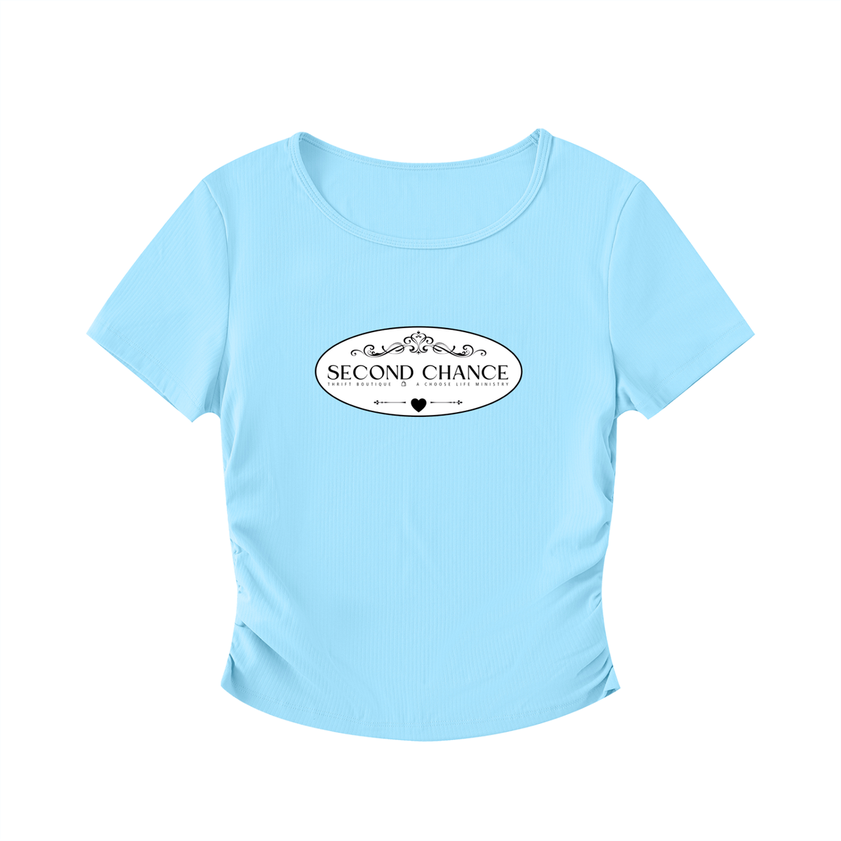 Second Chance Ruched Bodycon Crop Top