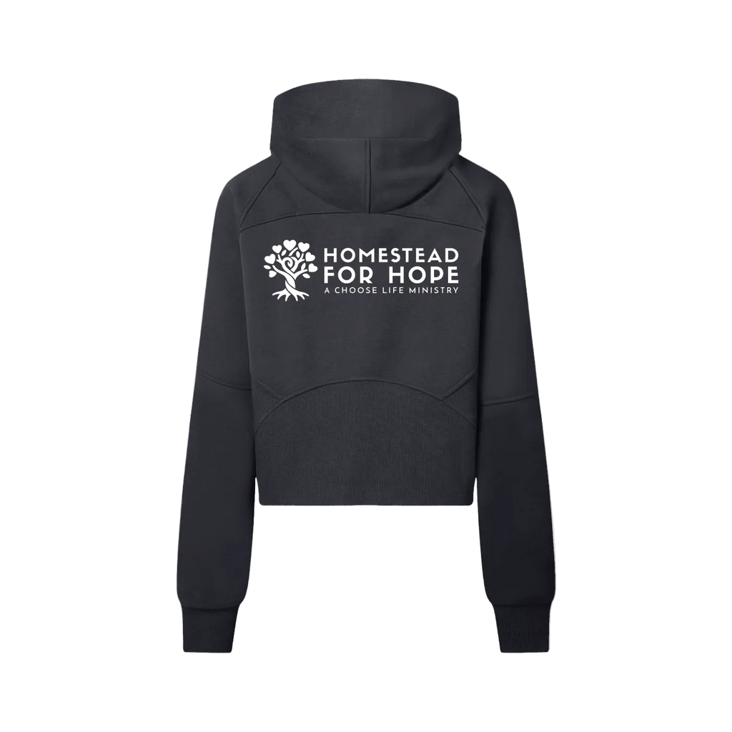 Cropped Half-Zip Hoodie
