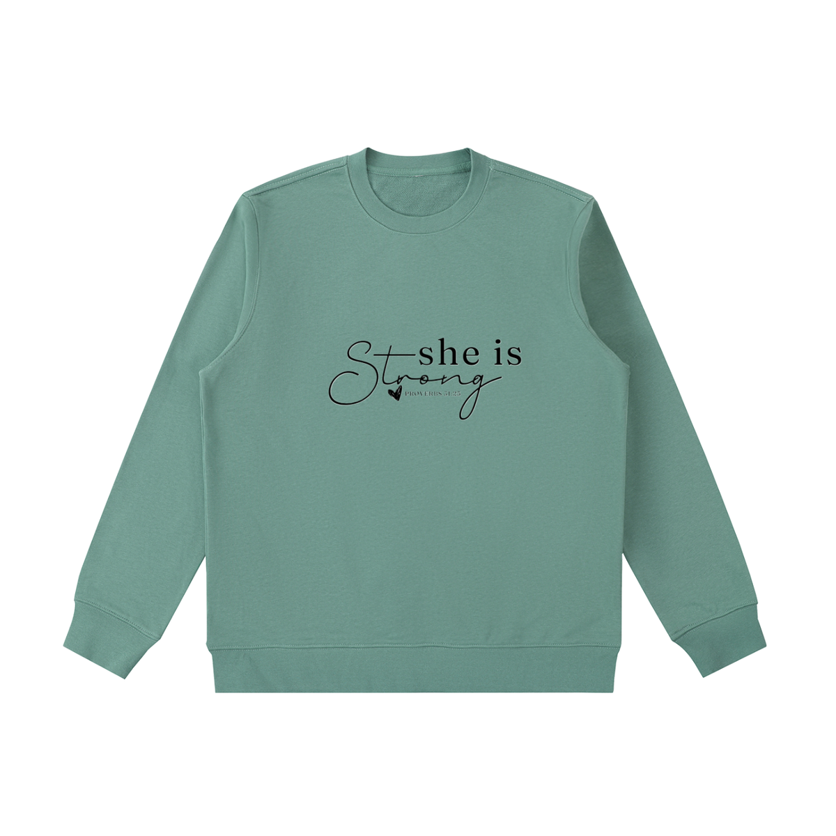 She is Strong Essential Heavyweight Crewneck  Sweatshirt