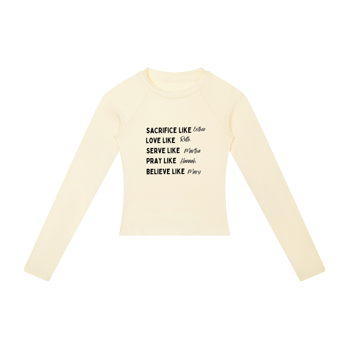 Sacrifice Like.. Women’s Slim Raglan Long Sleeve T-Shirt