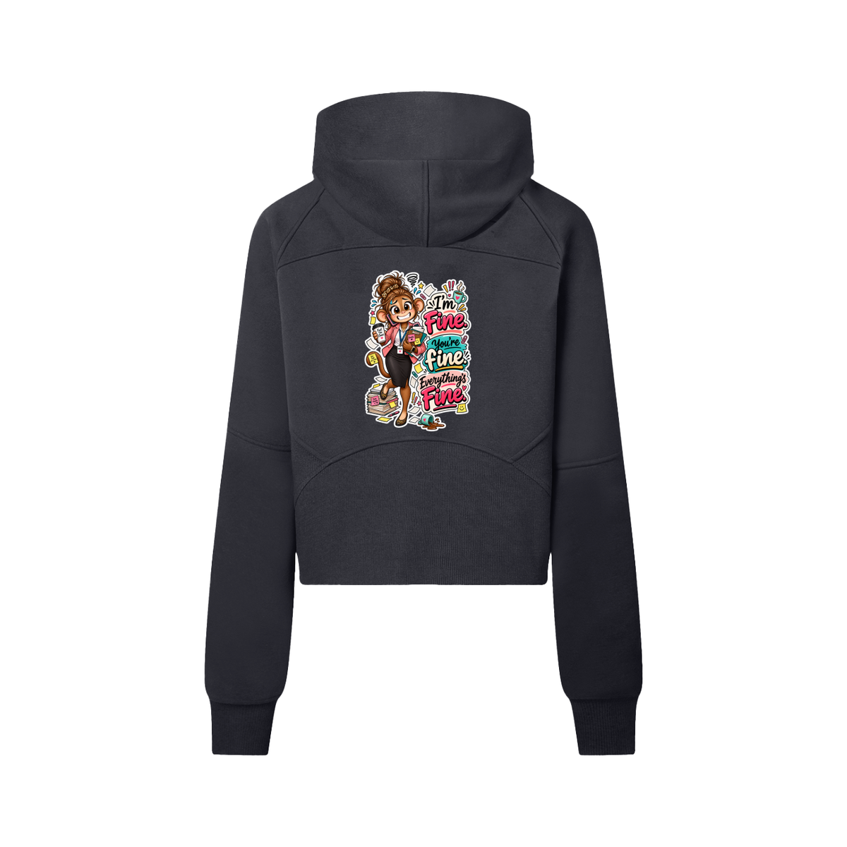 Connie's Cropped Half-Zip Hoodie