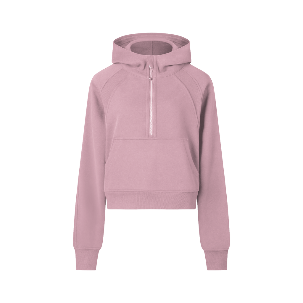 Connie's Cropped Half-Zip Hoodie