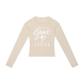 Fueled by Grace & Coffee Women’s Slim Raglan Long Sleeve T-Shirt