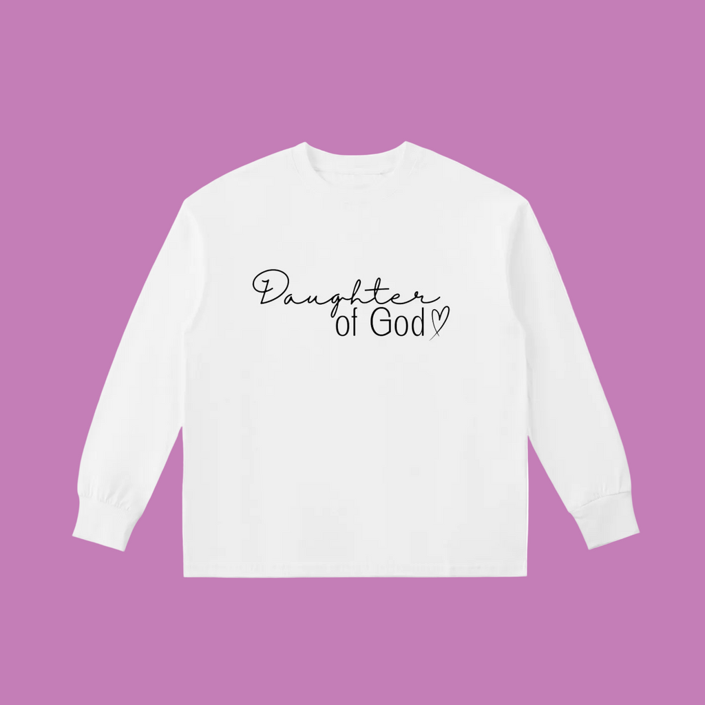 Daughter of God Kids' Quick-Dry Cotton Long-Sleeve Tee