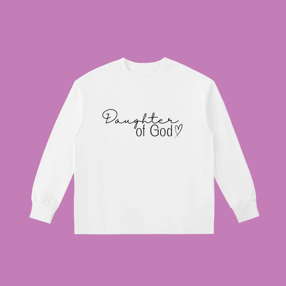 Daughter of God Kids' Quick-Dry Cotton Long-Sleeve Tee