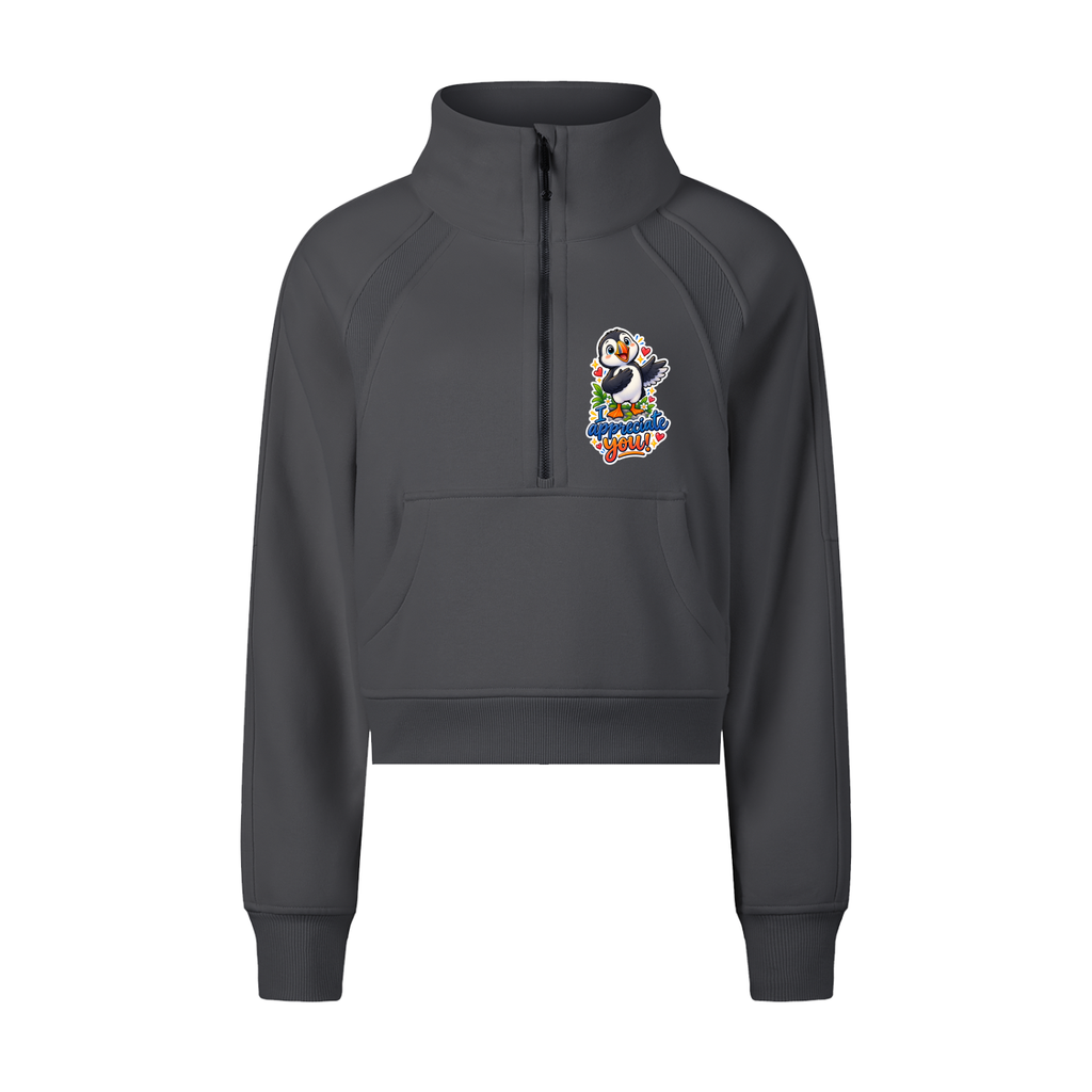 Sheryl's Puffin Half-Zip Sweatshirt