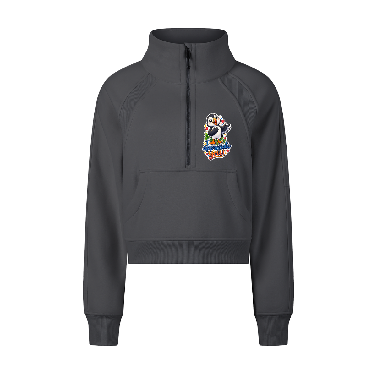 Sheryl's Puffin Half-Zip Sweatshirt