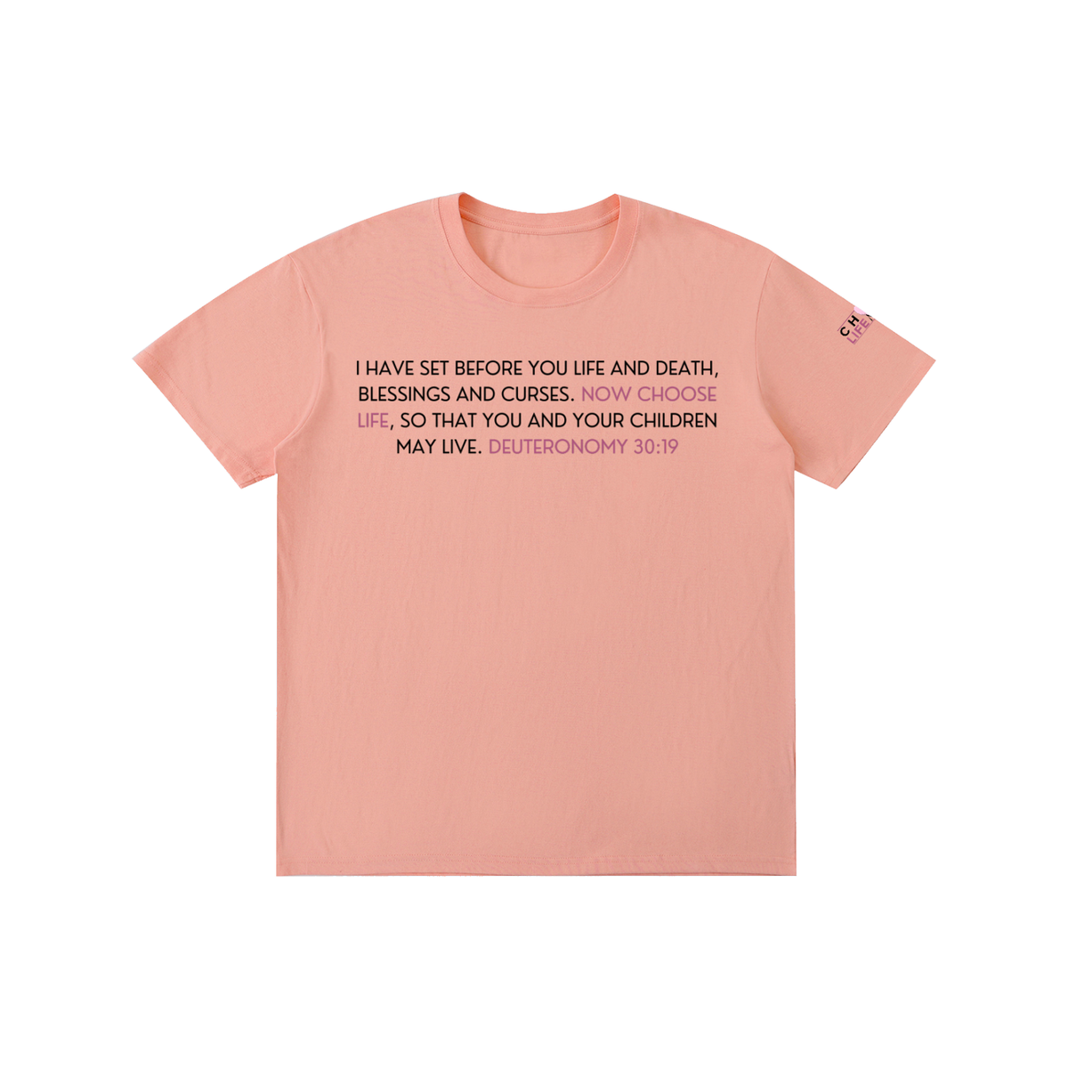 Deut 30:19 Pure Cotton Unisex T-Shirt