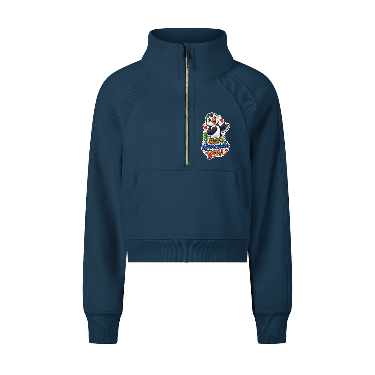 Sheryl's Puffin Half-Zip Sweatshirt