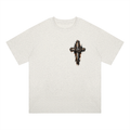 Men's Wooden Cross Oversized Drop Shoulder T-Shirt