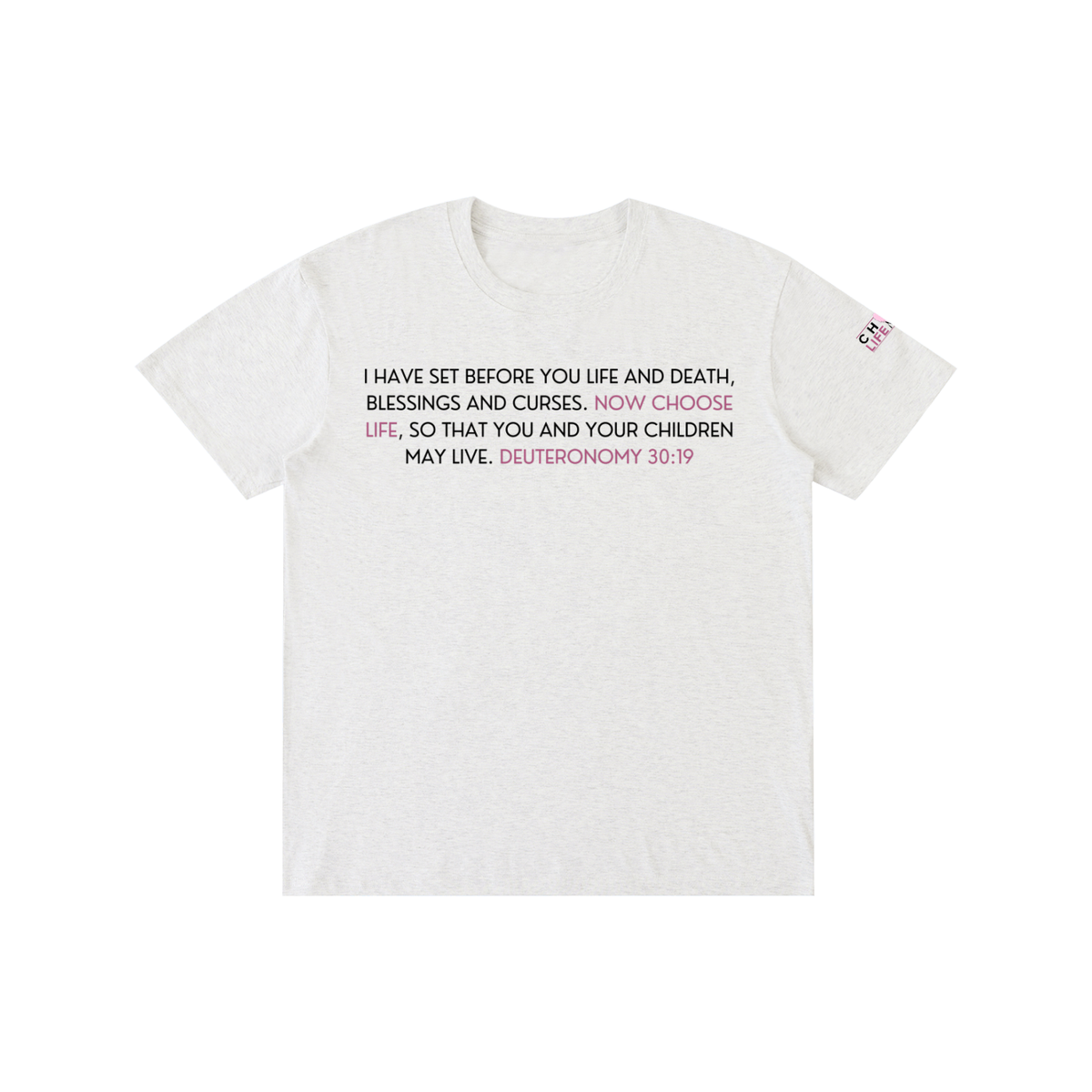 Deut 30:19 Pure Cotton Unisex T-Shirt