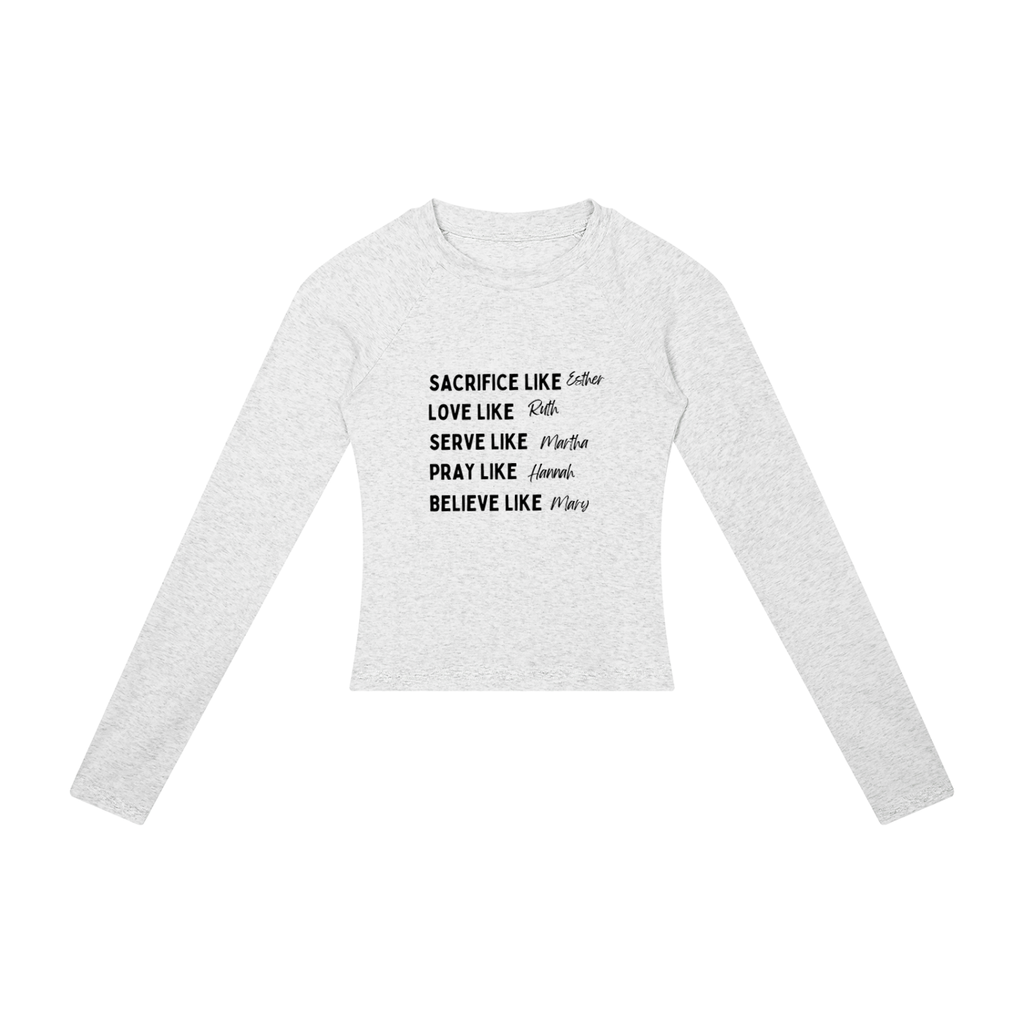 Sacrifice Like.. Women’s Slim Raglan Long Sleeve T-Shirt