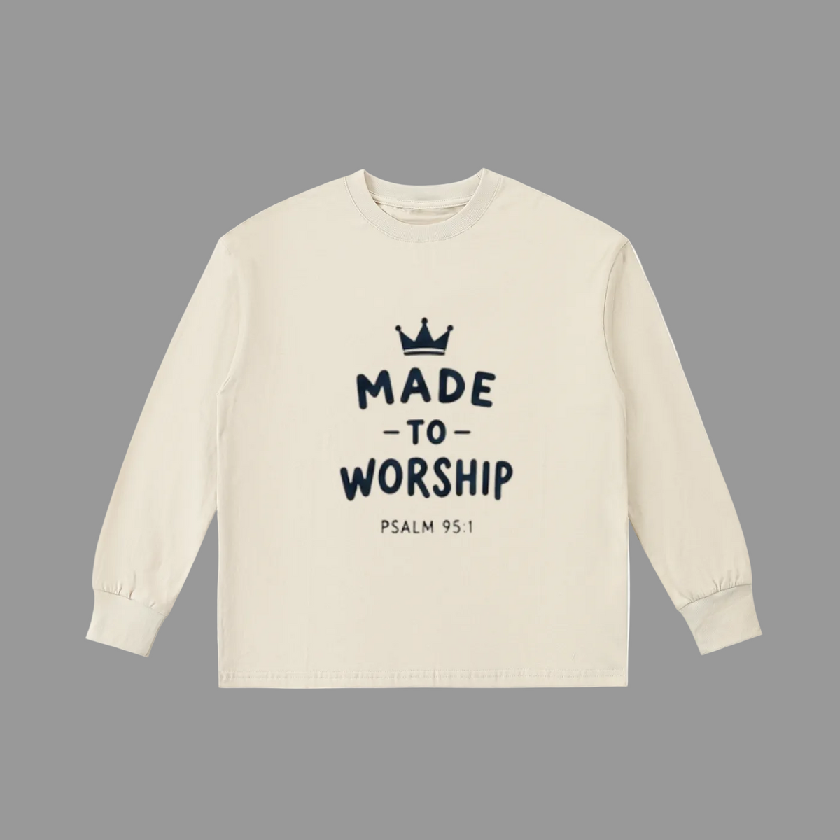 Made to Worship Kids' Quick-Dry Cotton Long-Sleeve Tee