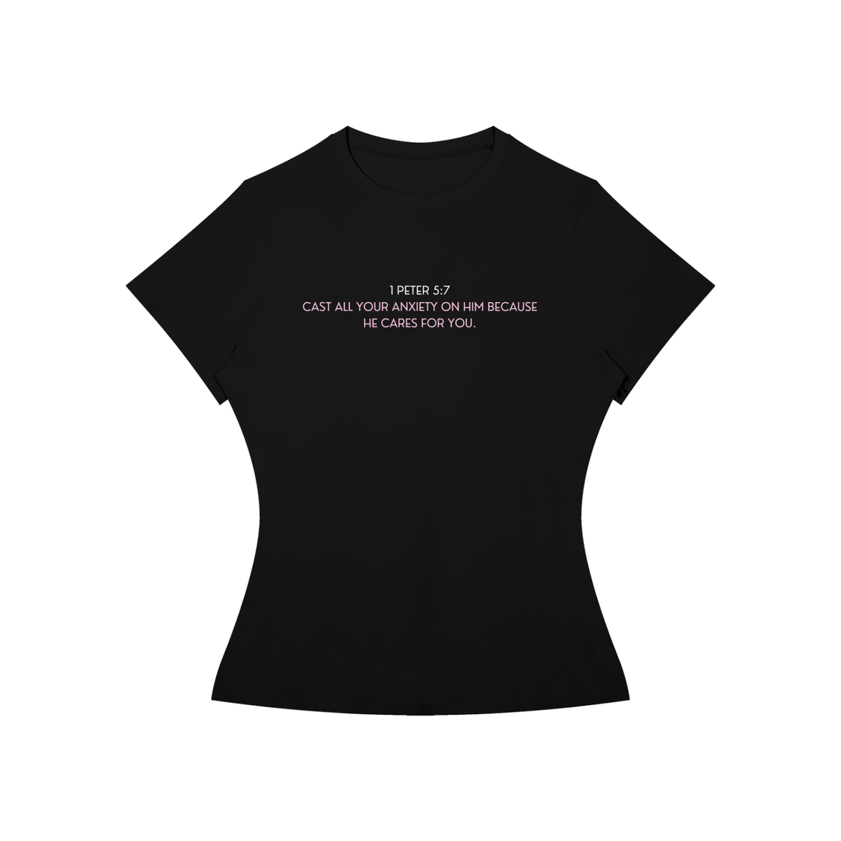 Cast Your Anxiety On Him Women’s Slim Fit Performance T-Shirt