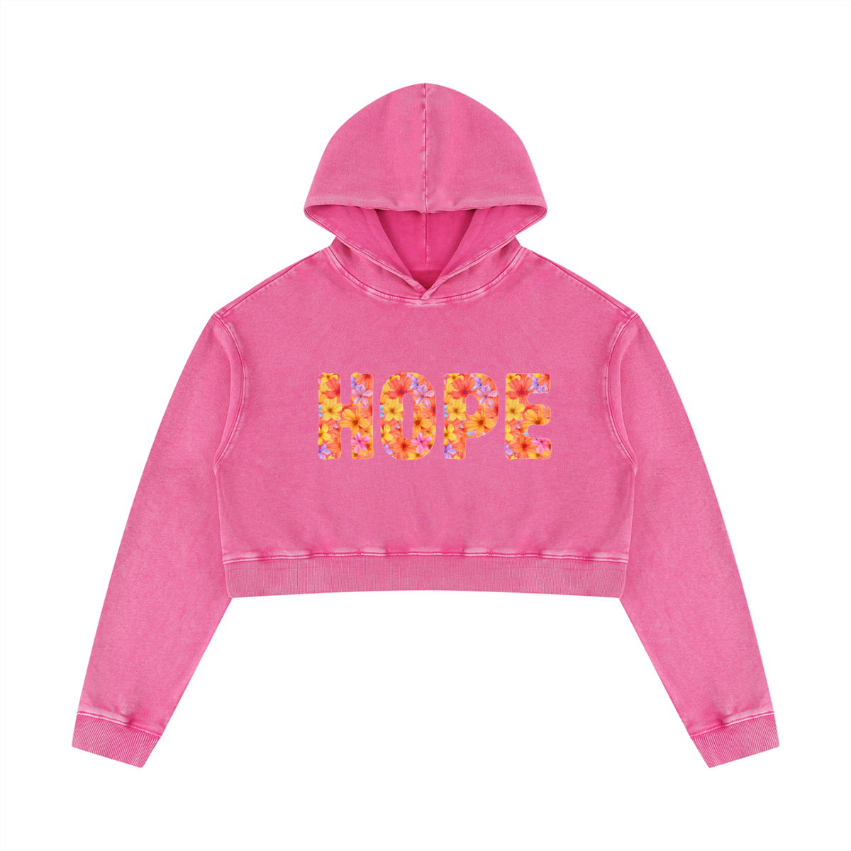 HOPE Women’s Mineral Washed Crop Hoodie