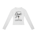 Fueled by Grace & Coffee Women’s Slim Raglan Long Sleeve T-Shirt