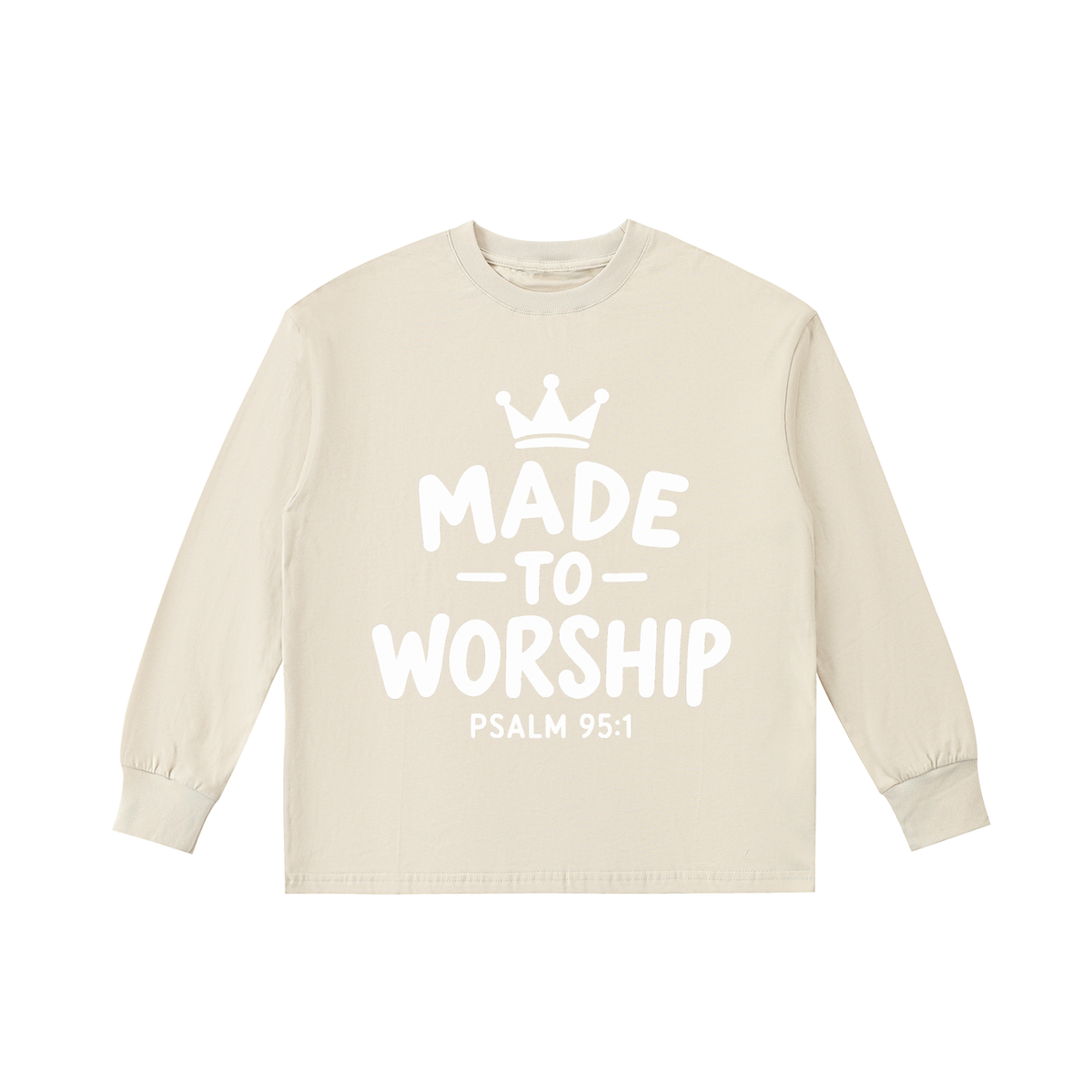 Made to Worship Kids' Quick-Dry Cotton Long-Sleeve Tee