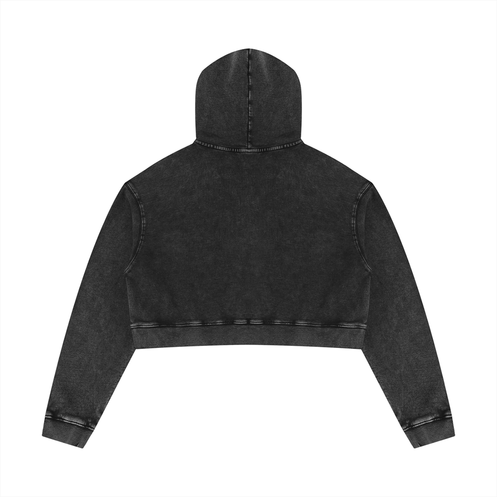 This Mama Prays Women’s Mineral Washed Crop Hoodie