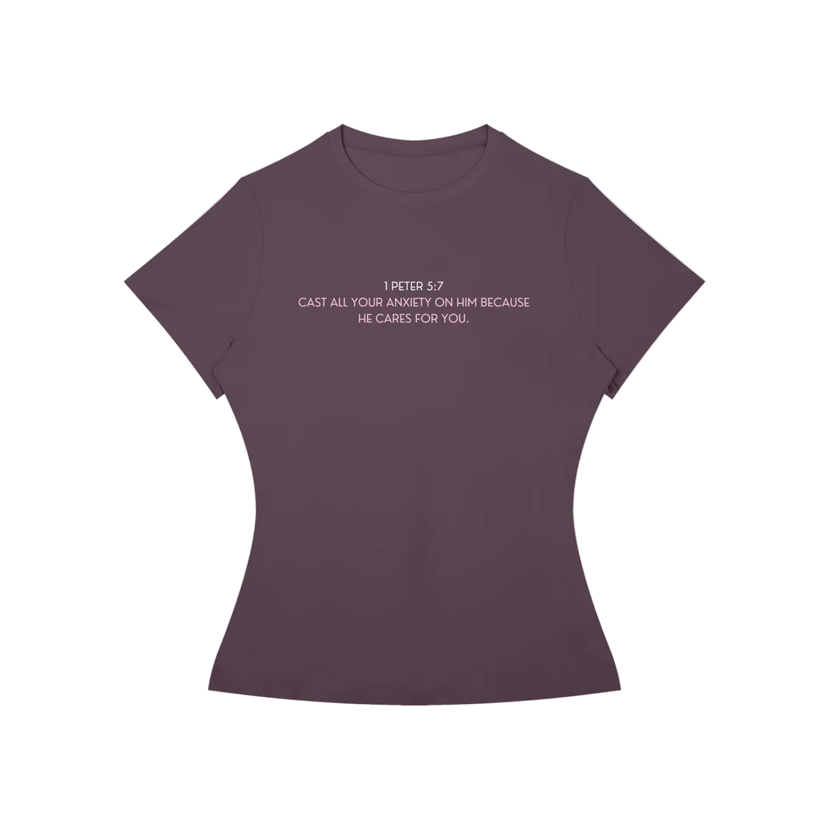 Cast Your Anxiety On Him Women’s Slim Fit Performance T-Shirt
