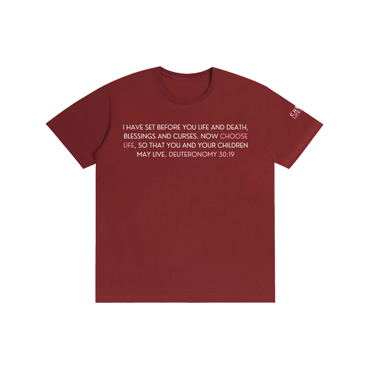 Deut 30:19 Pure Cotton Unisex T-Shirt