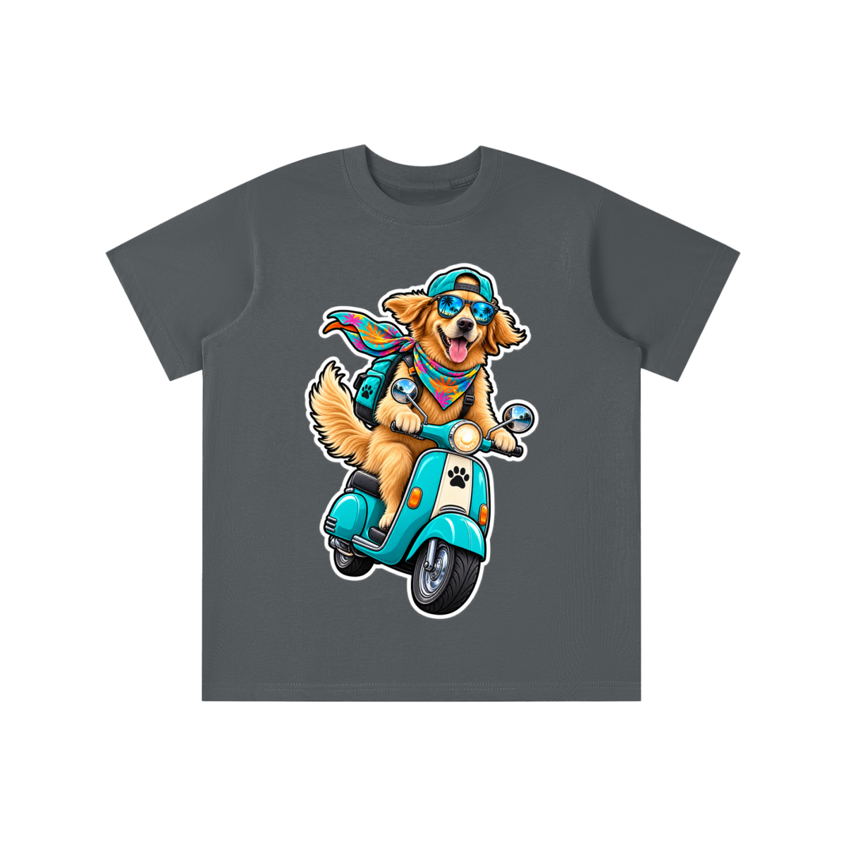 Theo's Dog Riding a Scooter Essential Kids' T-shirt