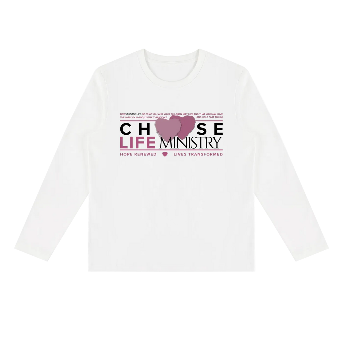 Choose Life Ministry Unisex Heavyweight Long Sleeve T-Shirt