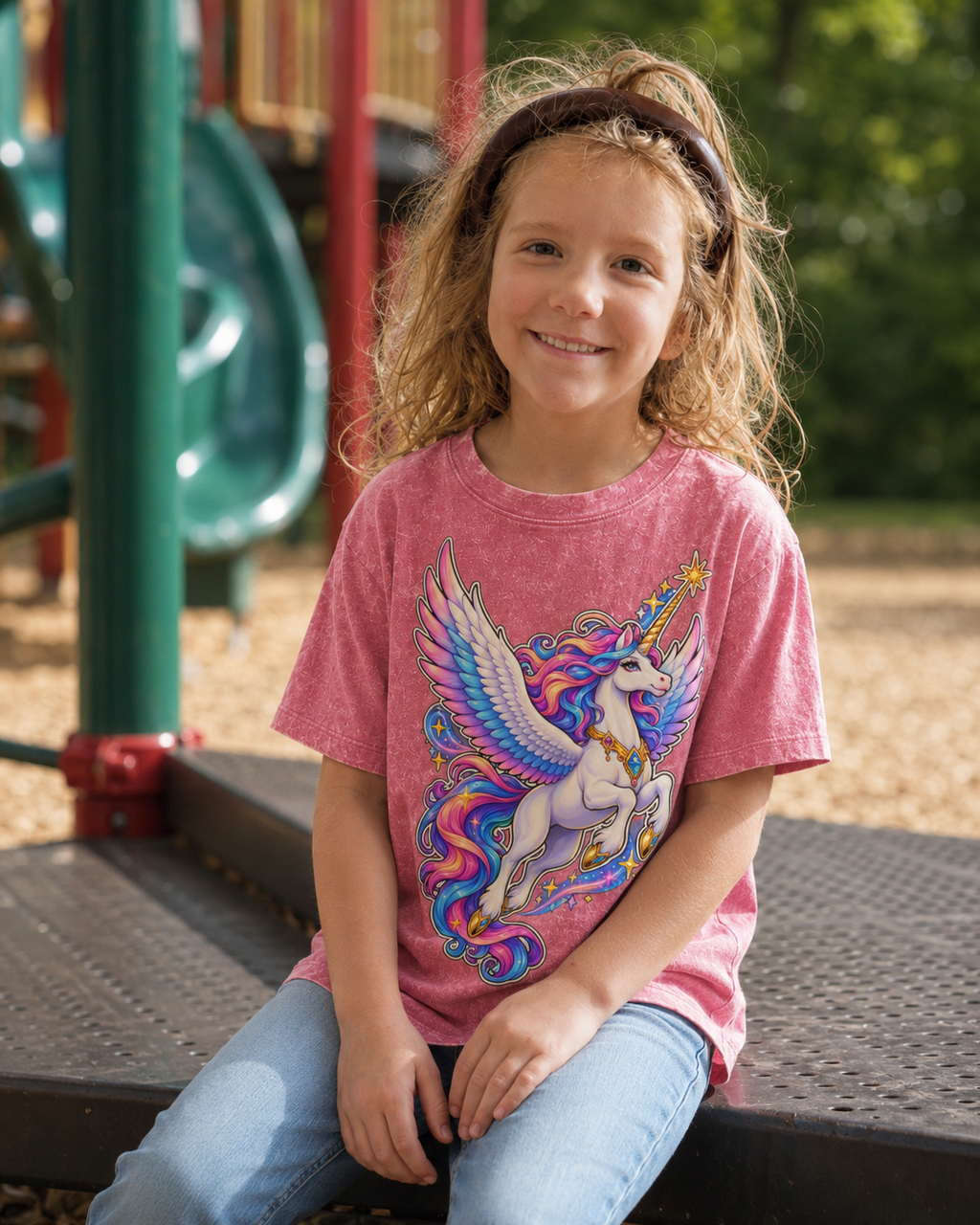 Luxauna's Flying Unicorn Essential Kids T-Shirt