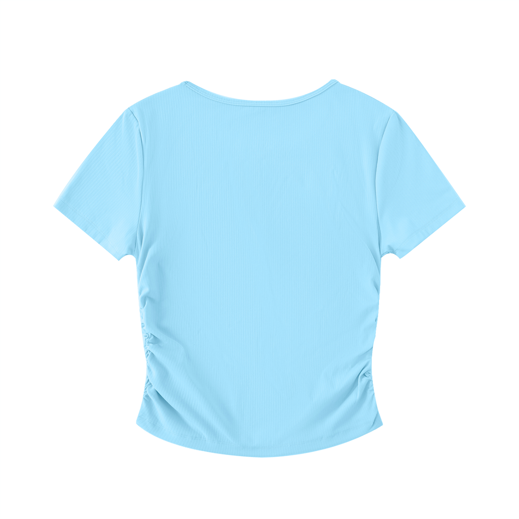 Second Chance Ruched Bodycon Crop Top
