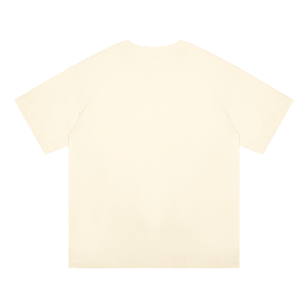 Men's Coloured Splatter Cross Oversized Drop Shoulder T-Shirt