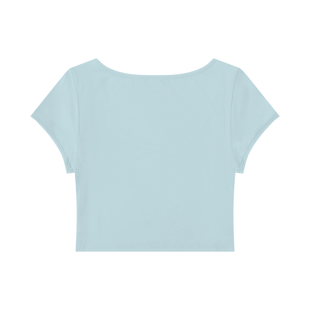 Second Chance Slim Cap Sleeve Crop T-Shirt