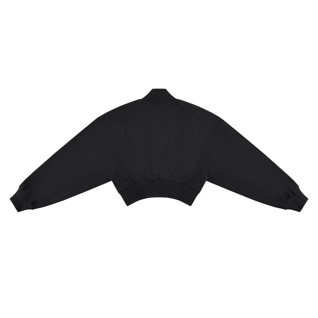Linda's Say What You Mean Women's Crop Mock Neck Sweatshirt