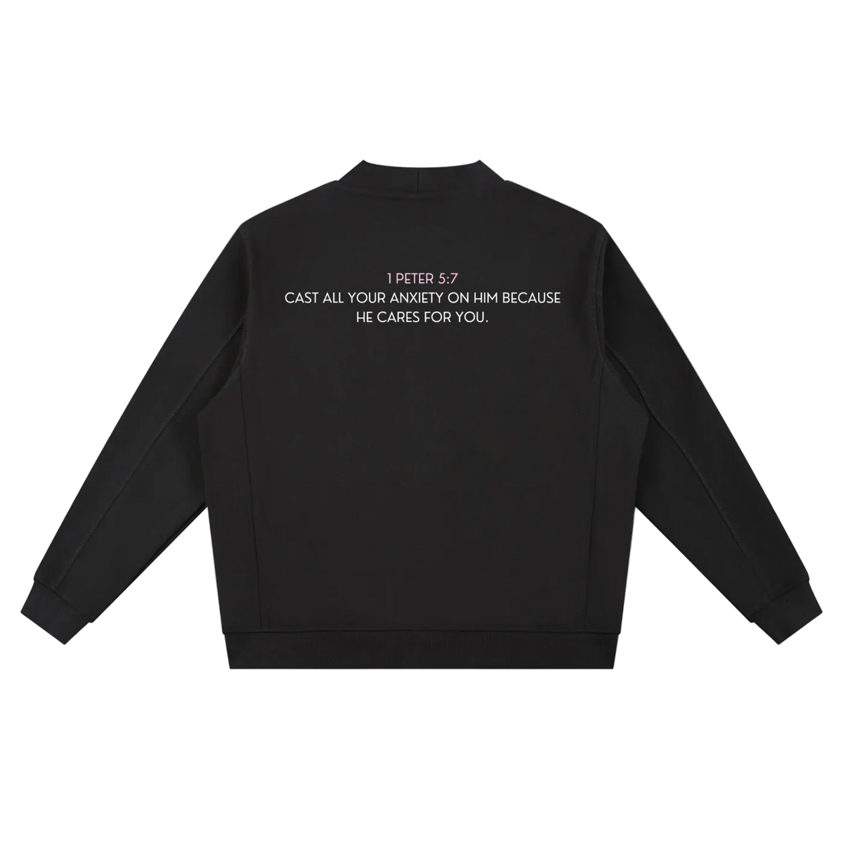 Cast Your Anxiety On Him Essential Heavyweight Sweat Cardigan