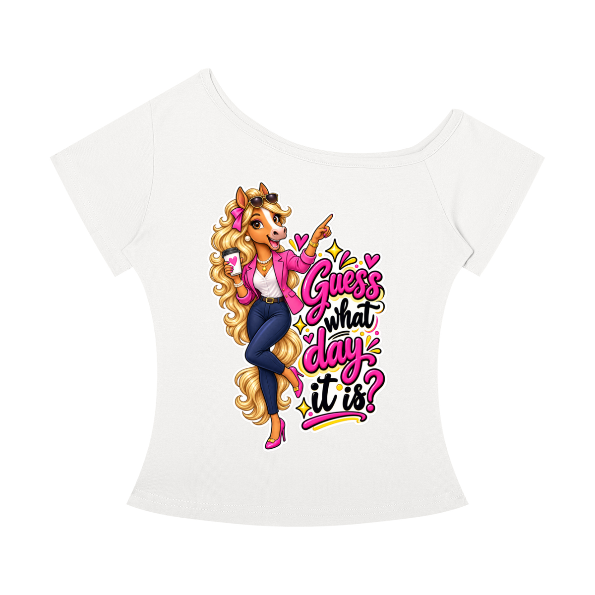 Kellie’s Off-the-Shoulder T-Shirt