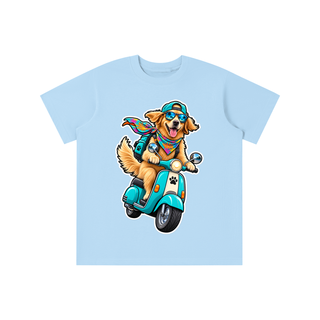 Theo's Dog Riding a Scooter Essential Kids' T-shirt