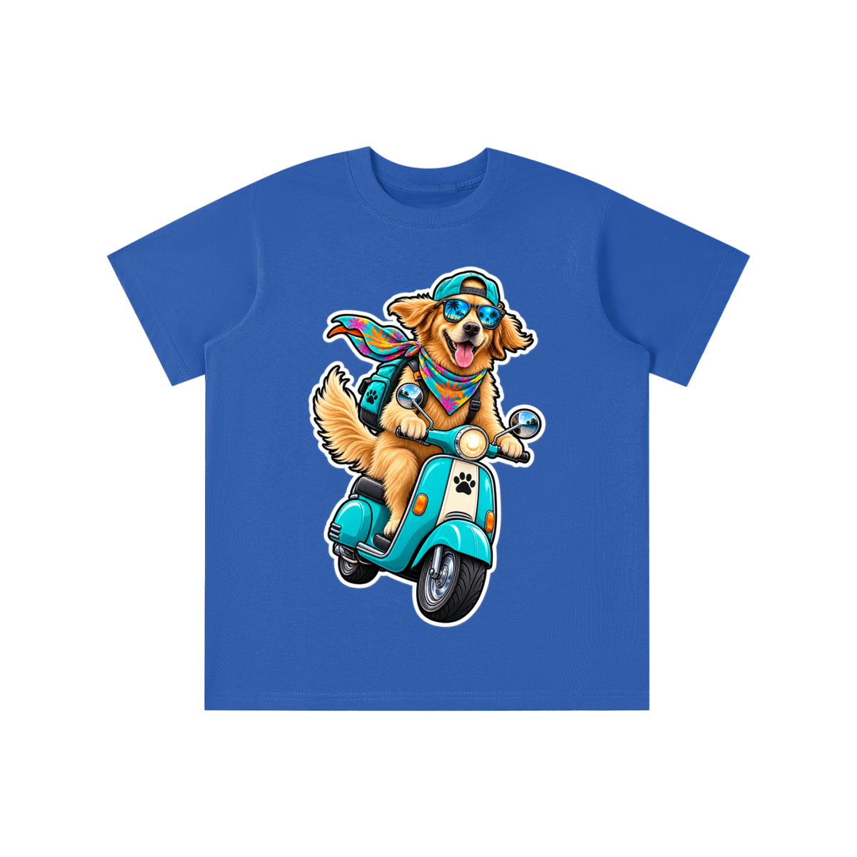 Theo's Dog Riding a Scooter Essential Kids' T-shirt