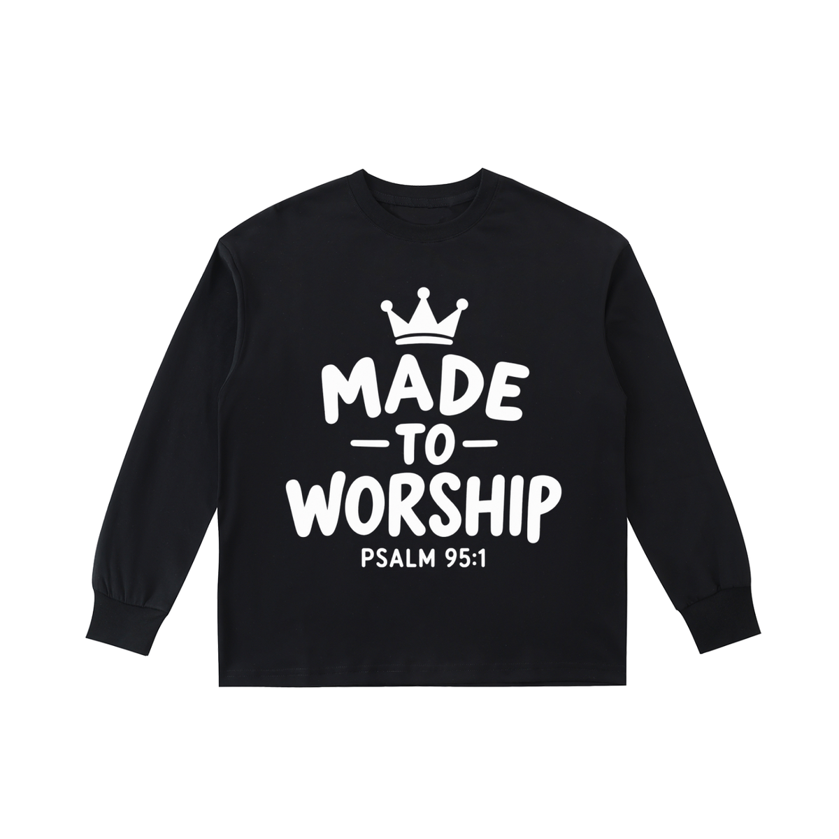 Made to Worship Kids' Quick-Dry Cotton Long-Sleeve Tee
