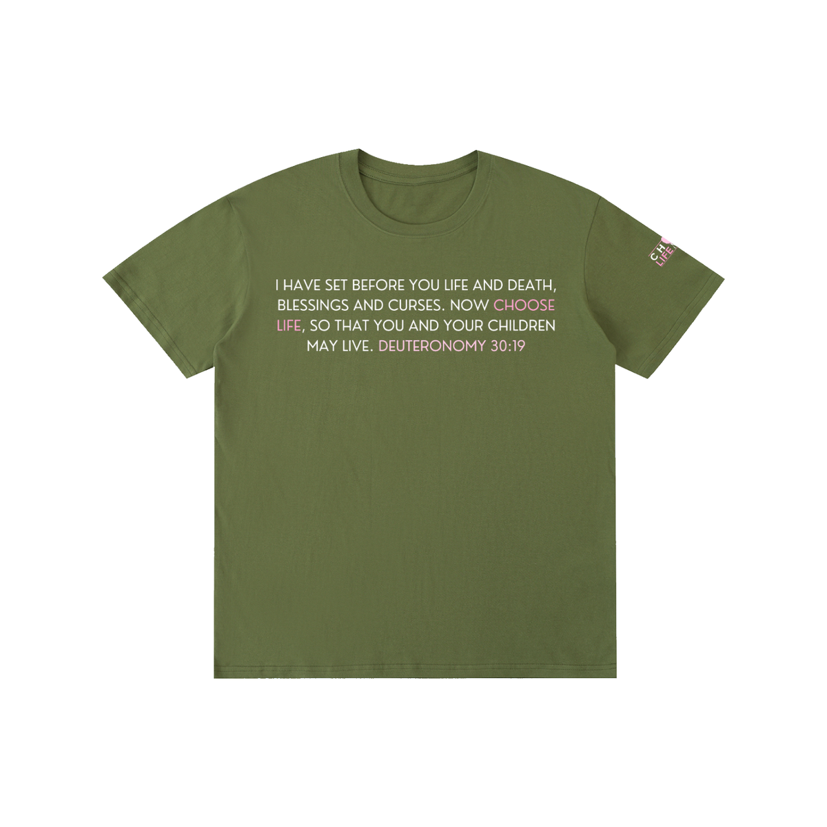Deut 30:19 Pure Cotton Unisex T-Shirt