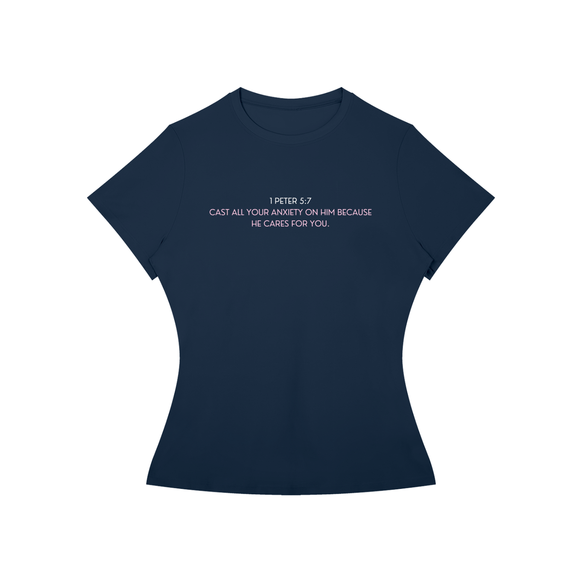 Cast Your Anxiety On Him Women’s Slim Fit Performance T-Shirt