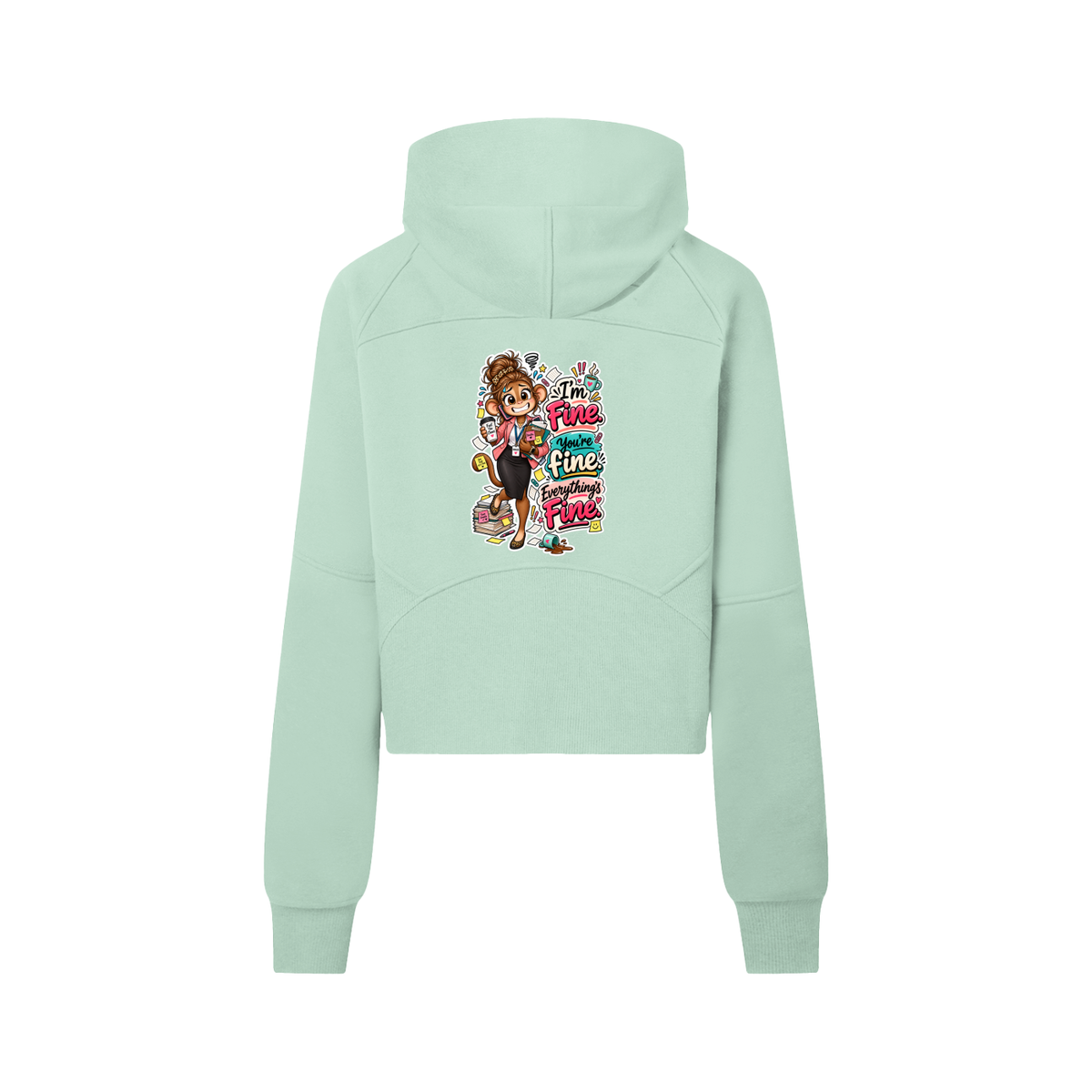 Connie's Cropped Half-Zip Hoodie