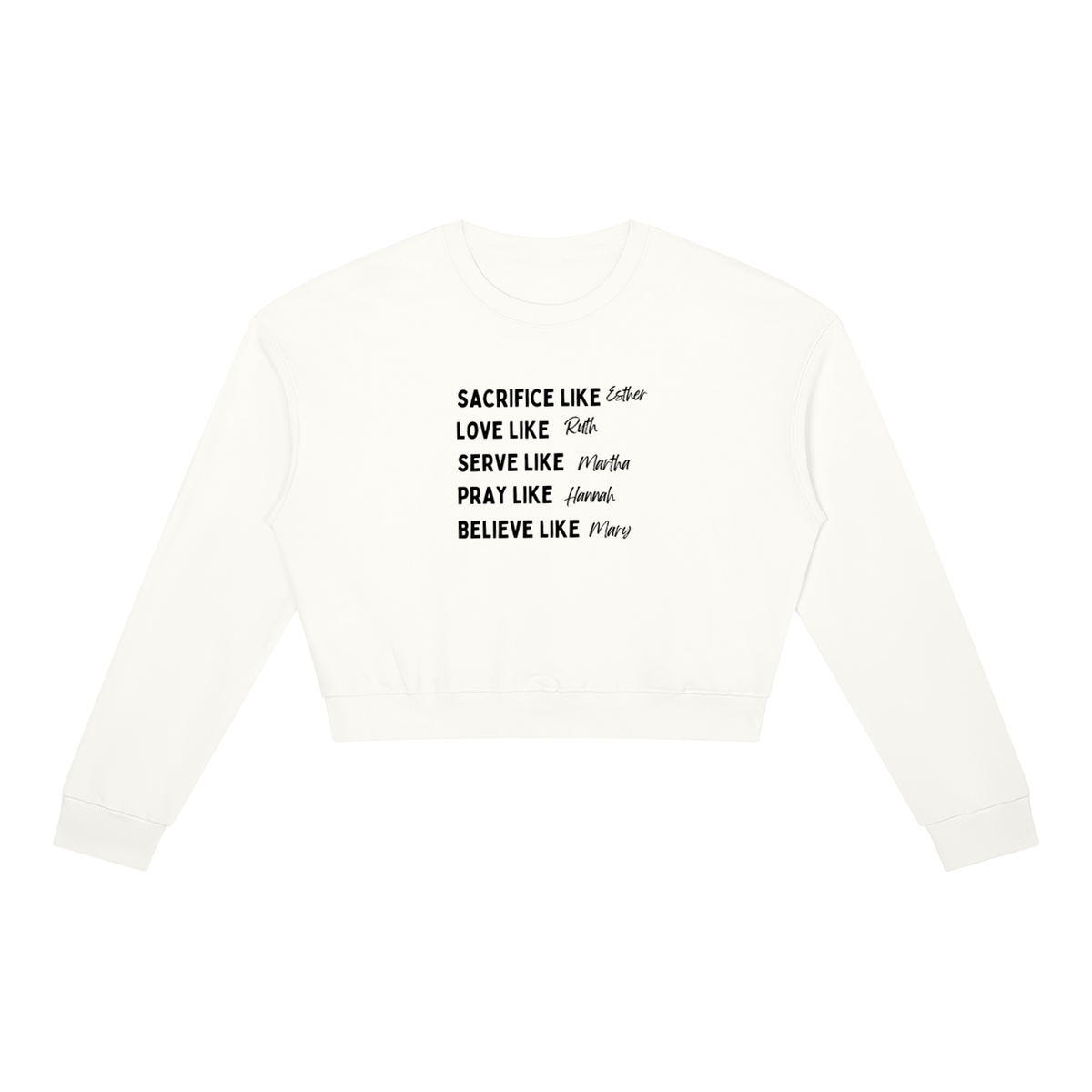Sacrafice Like..Women's Crewneck Sweatshirt