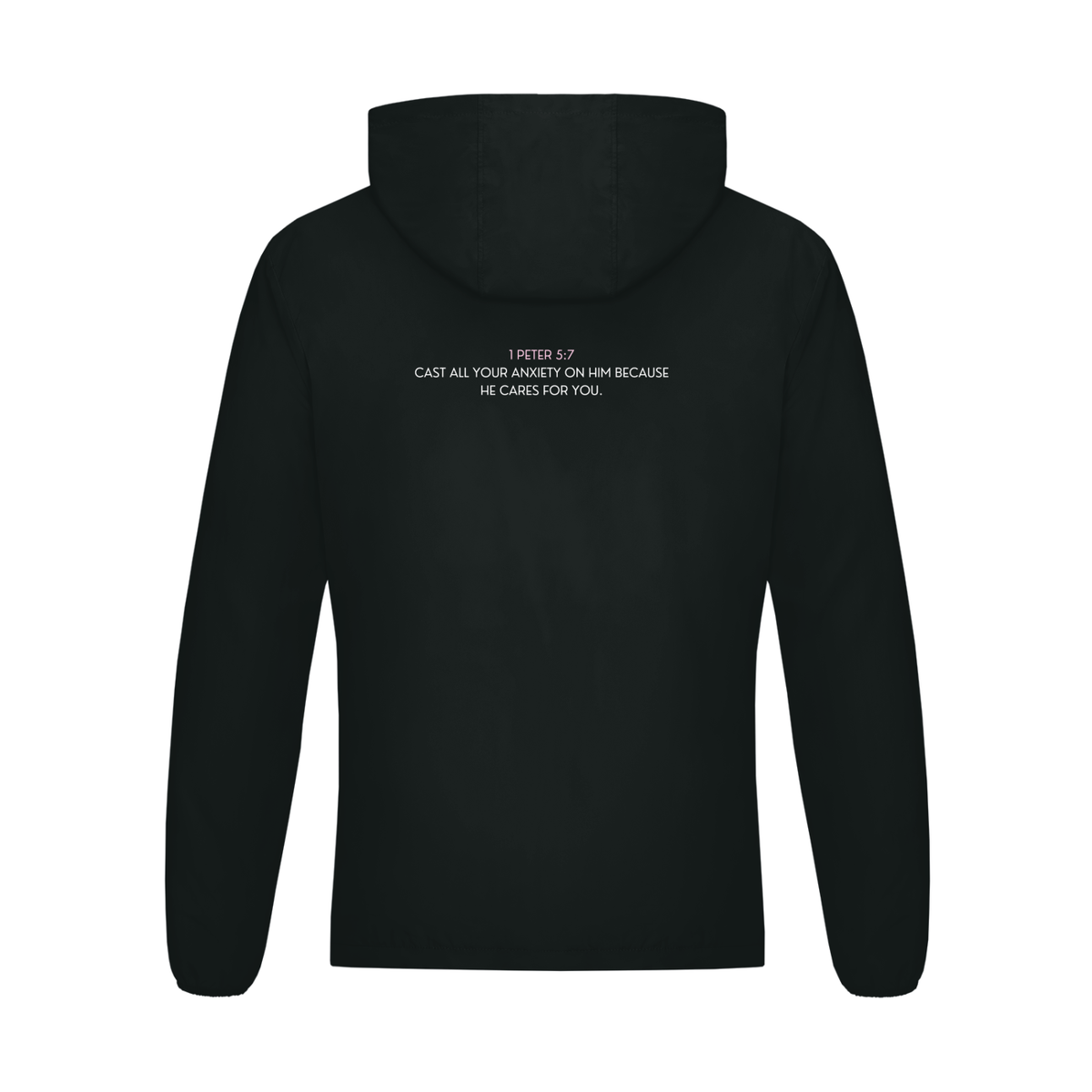 Cast Your Anxiety On Him Soft Hooded Sports Jacket