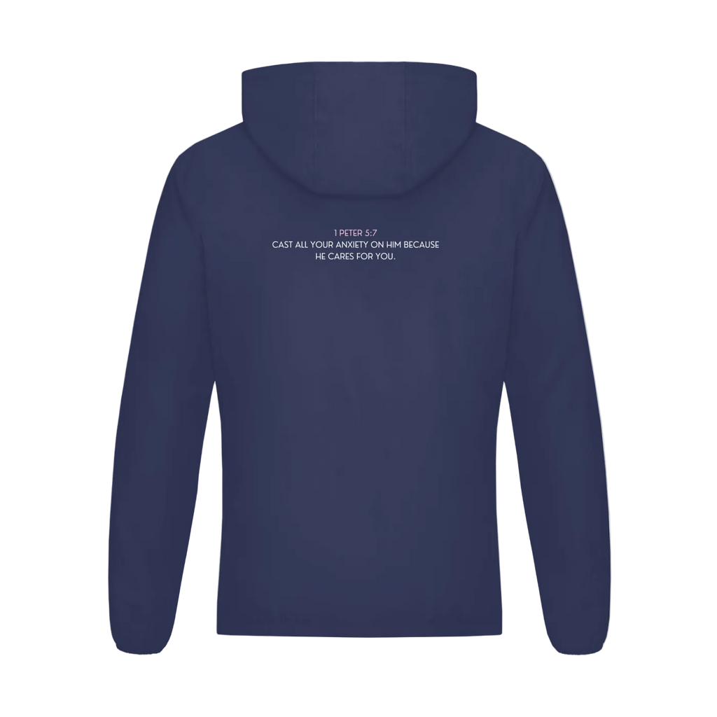 Cast Your Anxiety On Him Soft Hooded Sports Jacket
