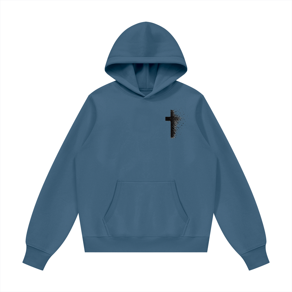 Men's Pixilated Cross Fleece Regular Shoulder Hoodie