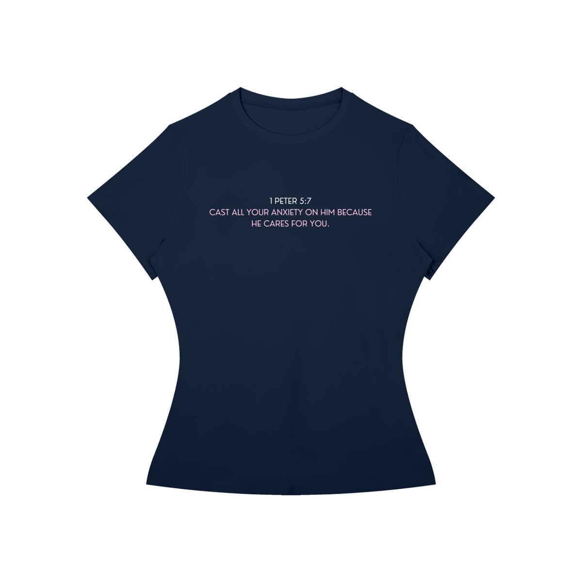 Cast Your Anxiety On Him Women’s Slim Fit Performance T-Shirt