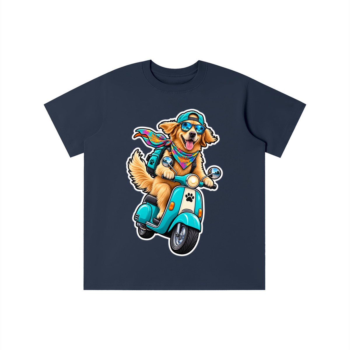 Theo's Dog Riding a Scooter Essential Kids' T-shirt